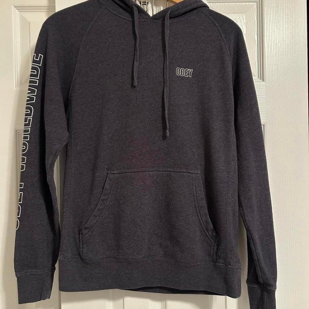 Obey blue hoodie size small
